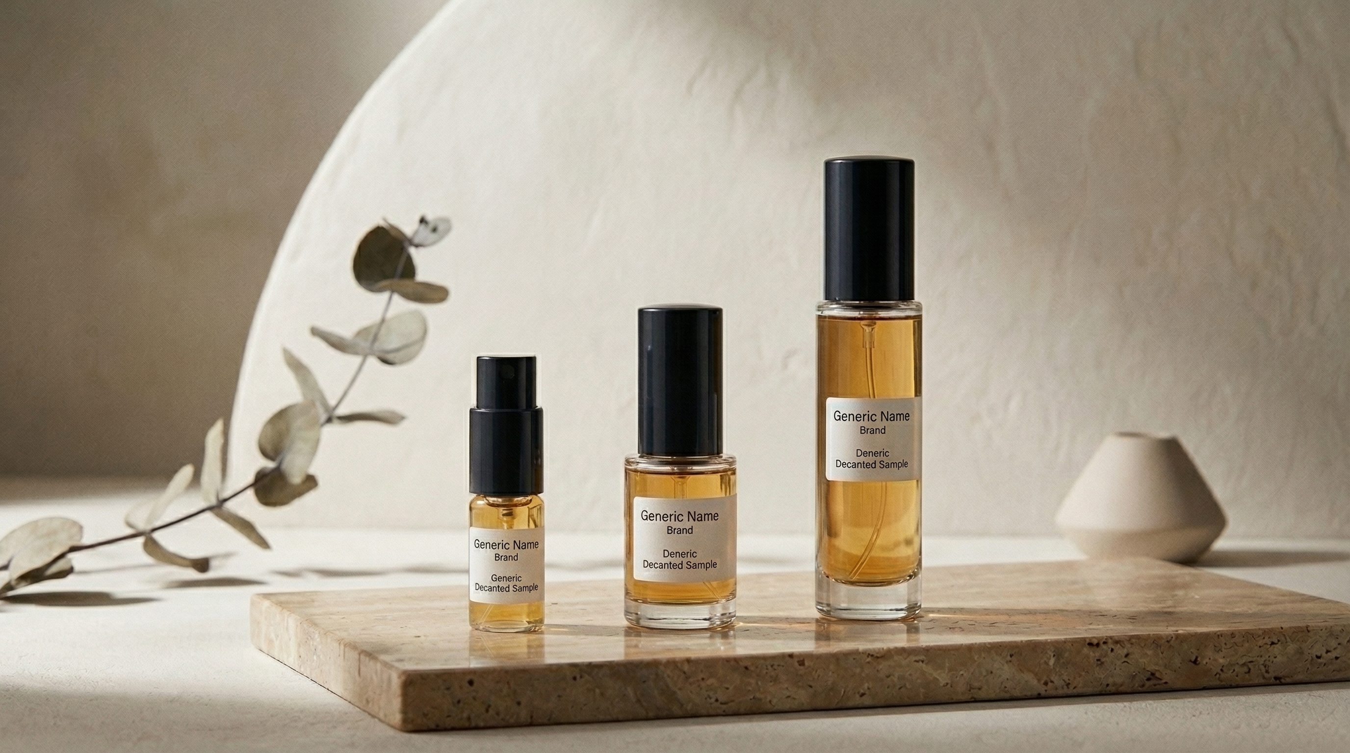 Guía de tamaños de decant: 2ml, 5ml y 10ml